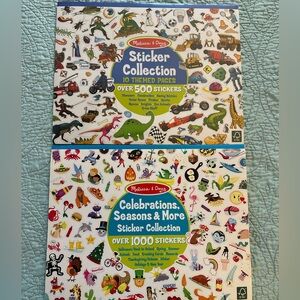 Melissa & Doug Sticker Collection Pads Lot of 2